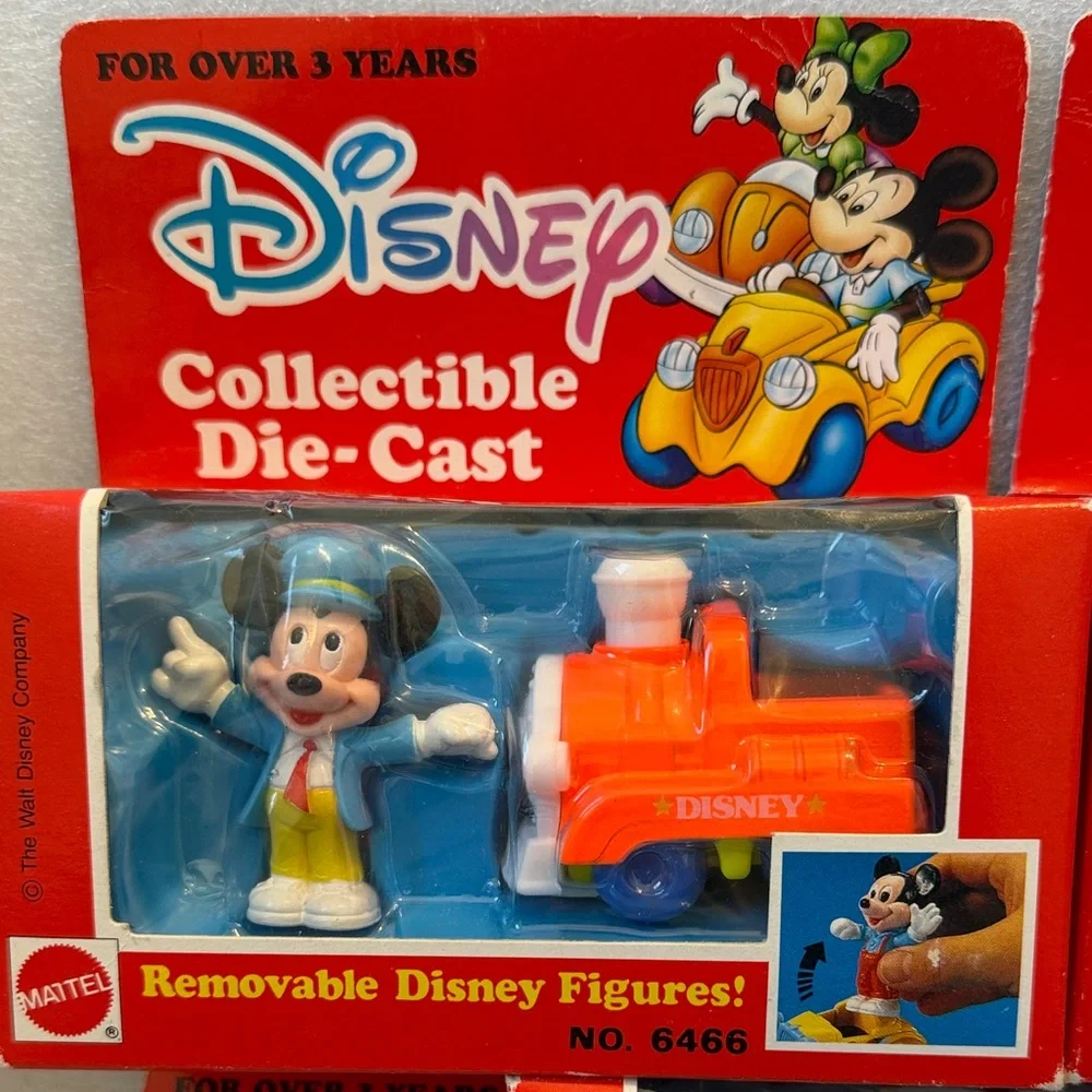 Vintage Disney Die-Cast Toy Cars with Removable Figures - Picture 2 of 9